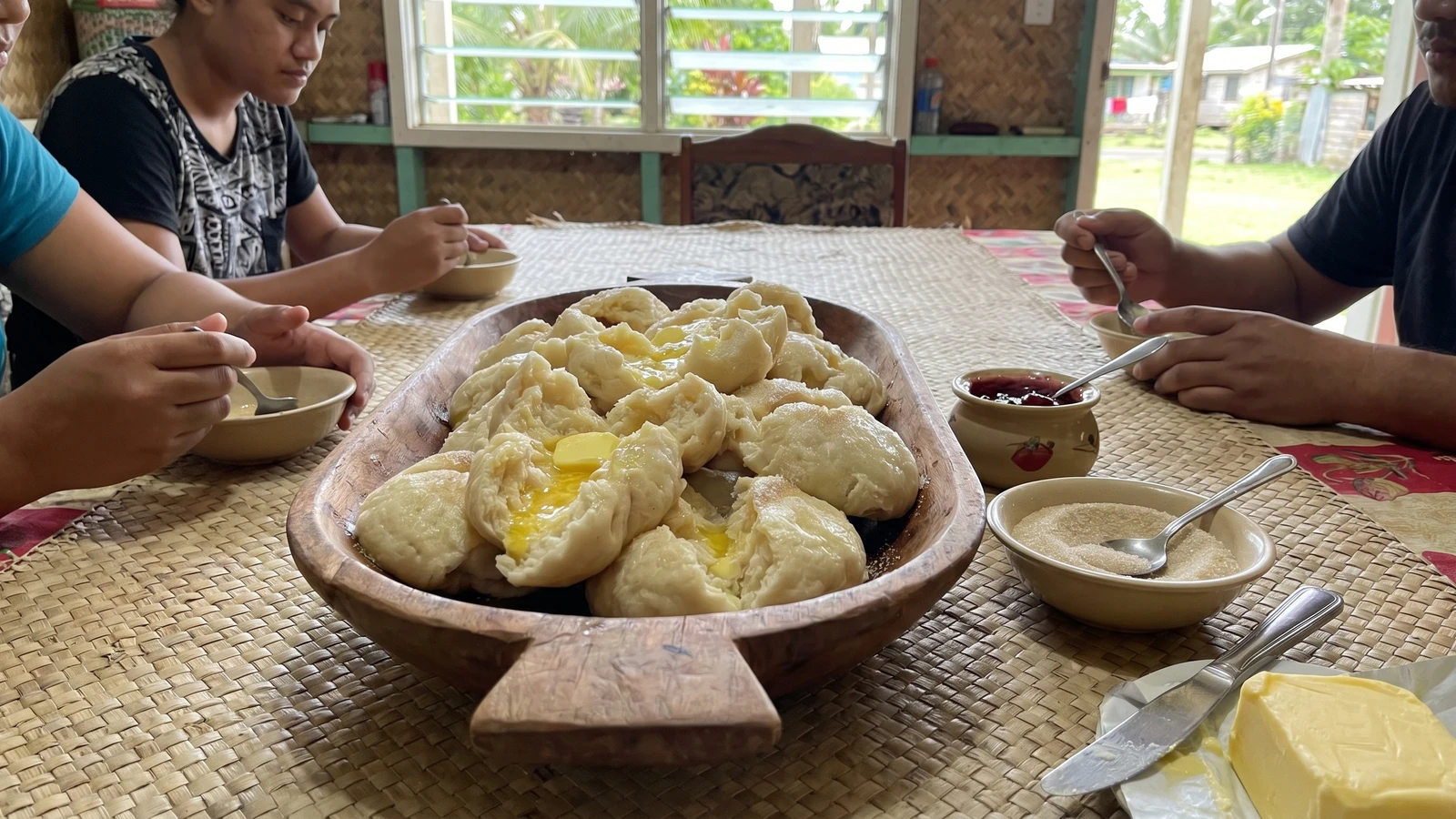 Tōpai (Tongan Boiled Breakfast Dumplings)