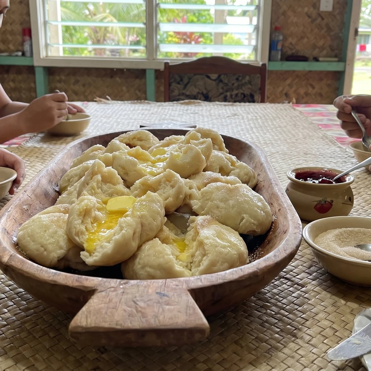 Tōpai (Tongan Boiled Breakfast Dumplings)