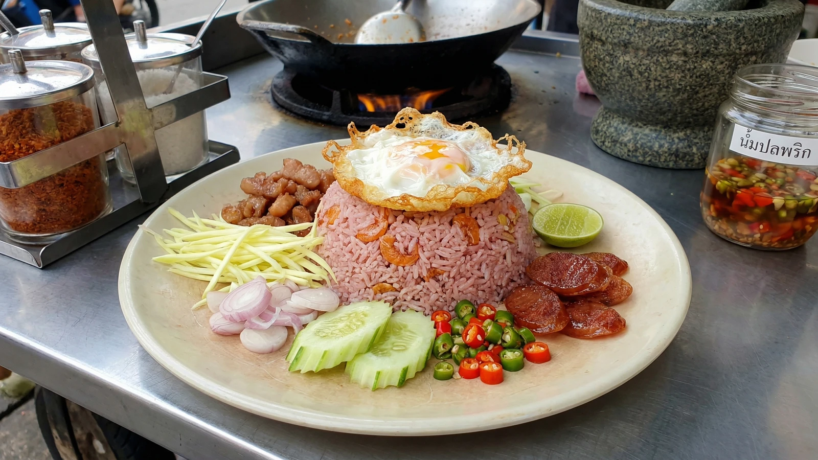 Shrimp Paste Fried Rice (Khao Pad Kapi)