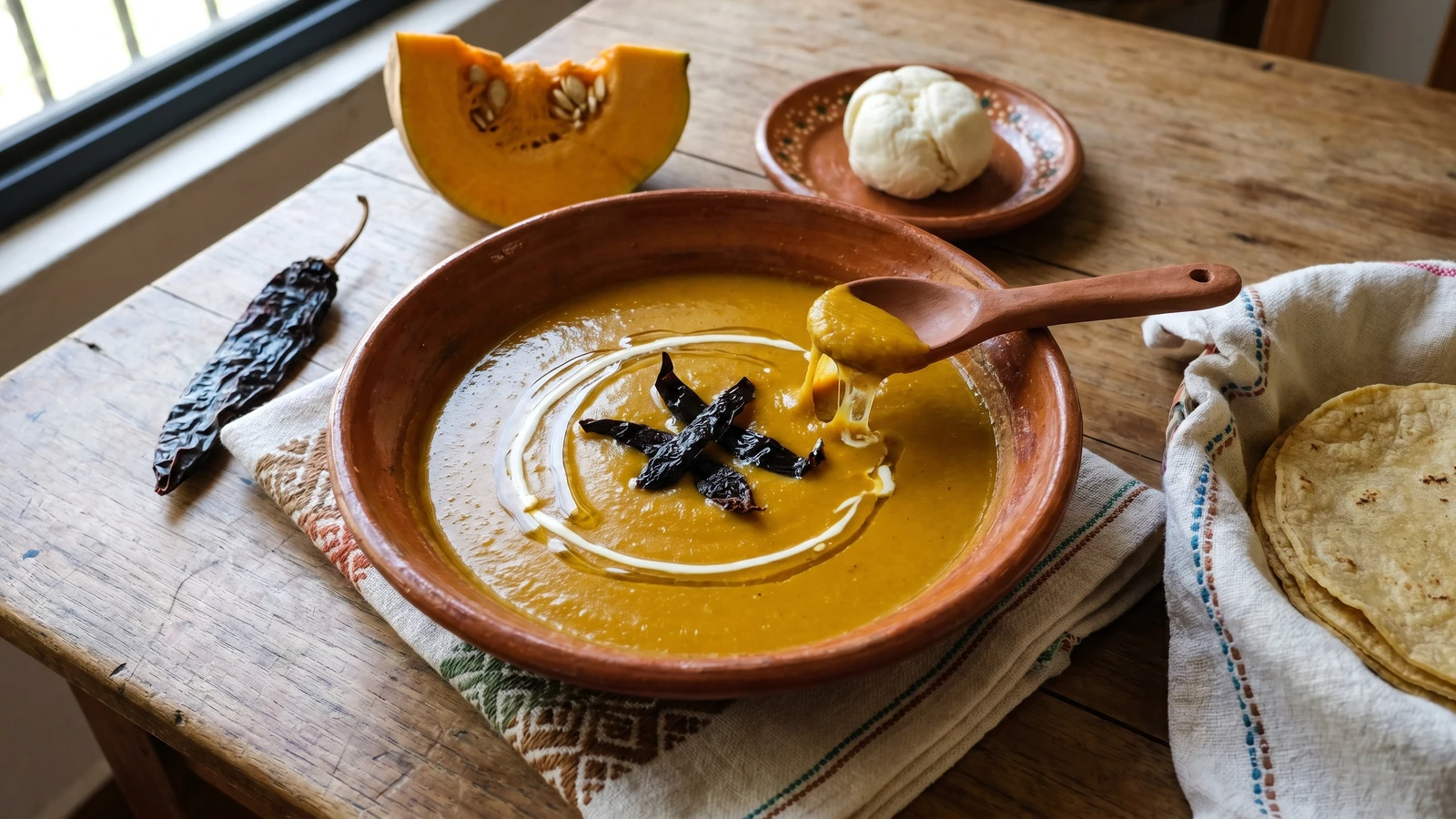 Crema de Calabaza con Quesillo