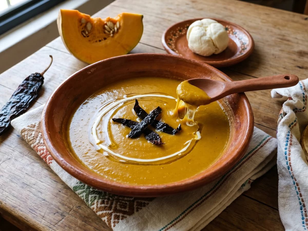 Crema de Calabaza con Quesillo - Chef Lupita