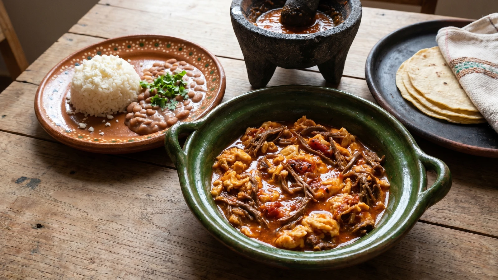 Aporreadillo Michoacano con Huevo