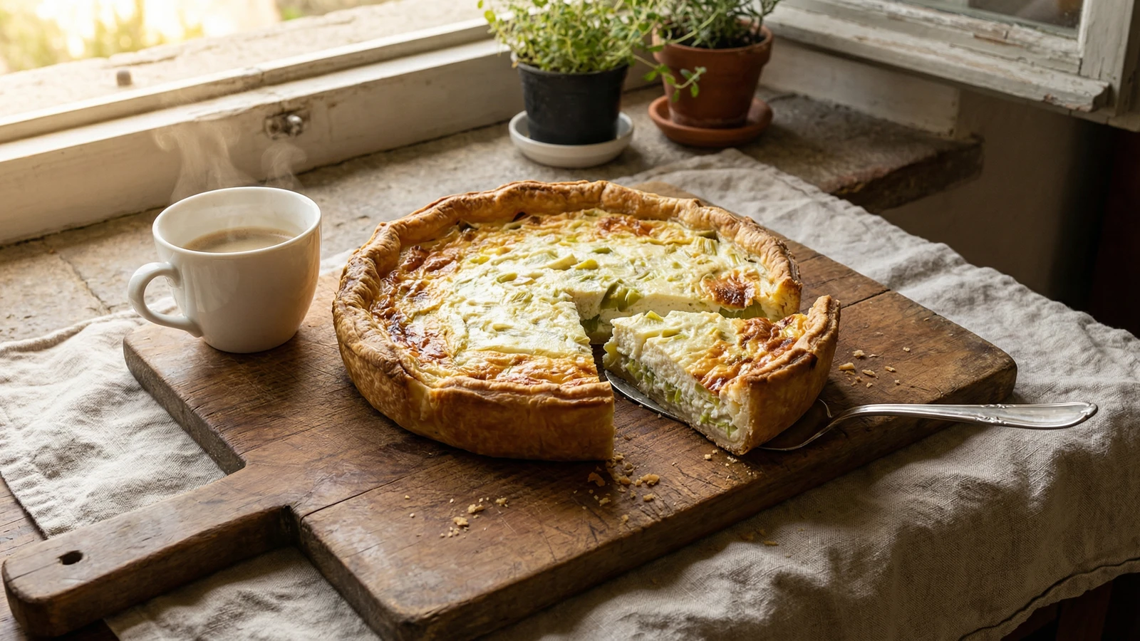 Torta di Porri e Ricotta