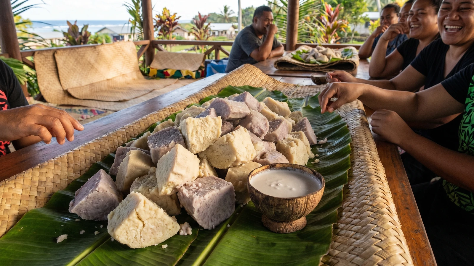 Talo (Tongan Steamed Taro)