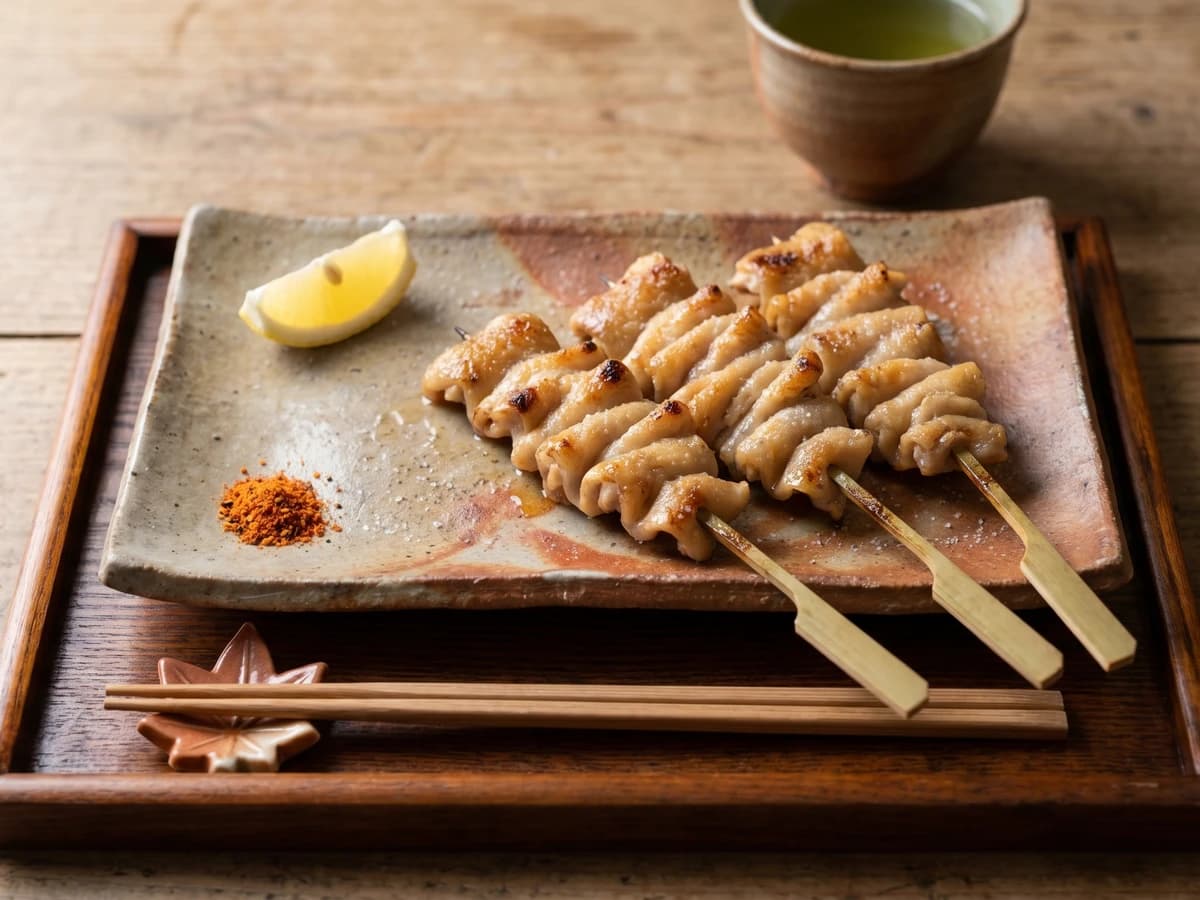 Yakitori Kawa (皮, chicken skin) - Chef Takumi