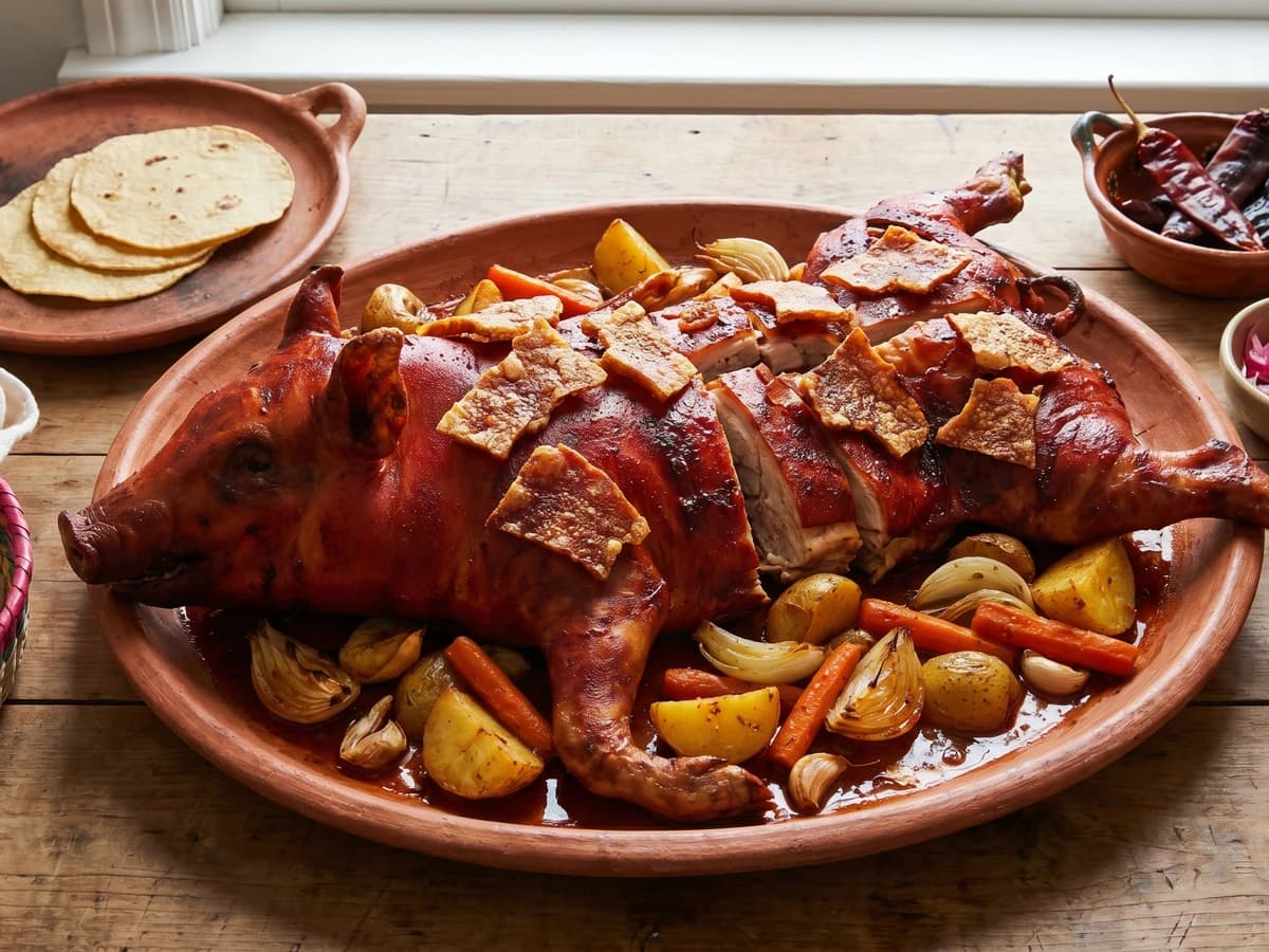 Aguascalentense Roasted Suckling Pig (Lechon al Horno)