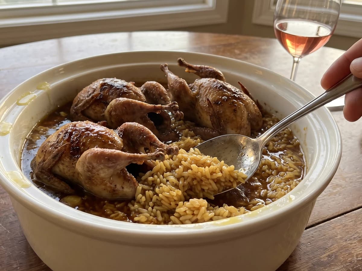 Cailles à la Grecque - Chef Juliette
