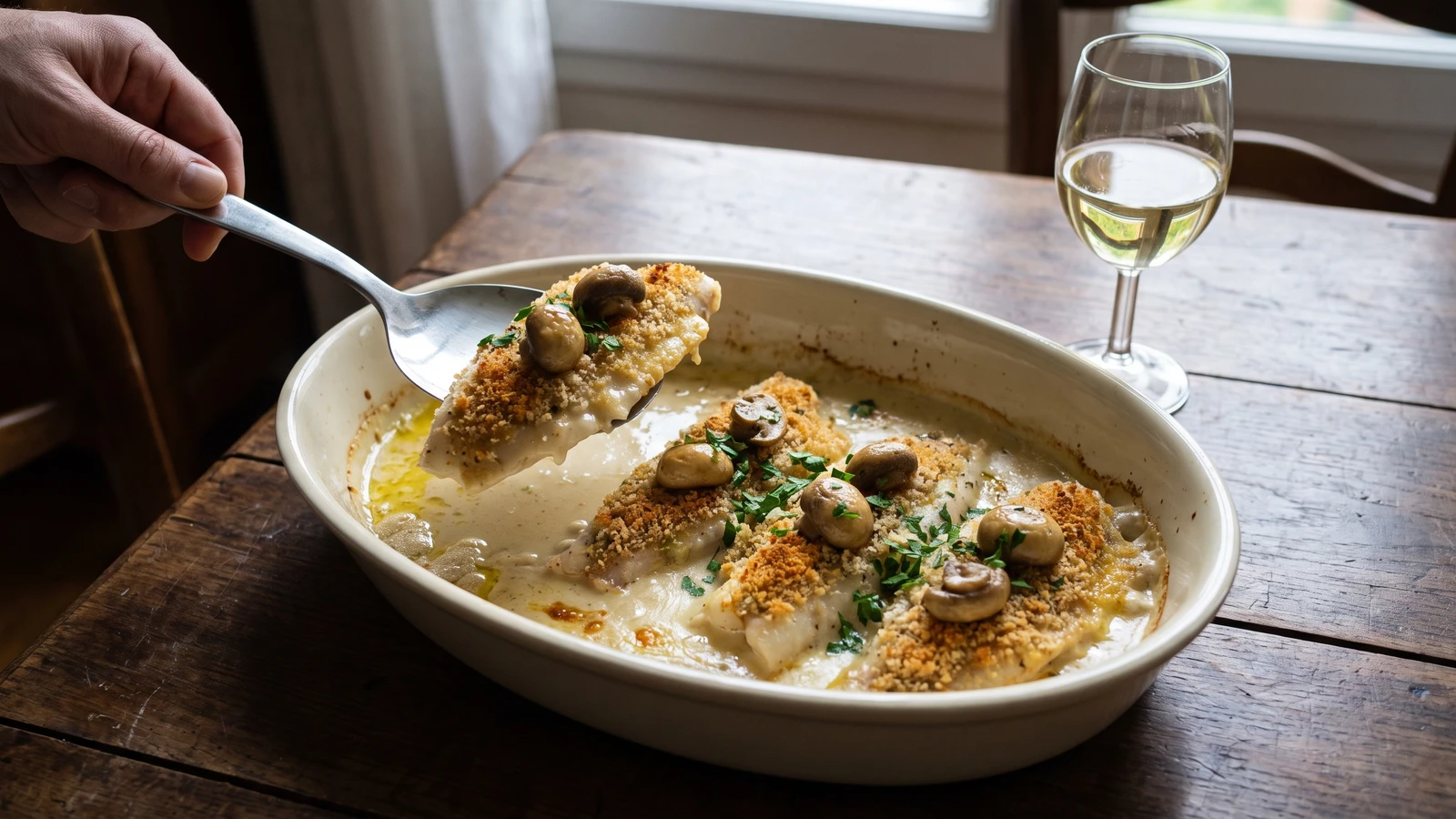 Filets de Merlan au Gratin