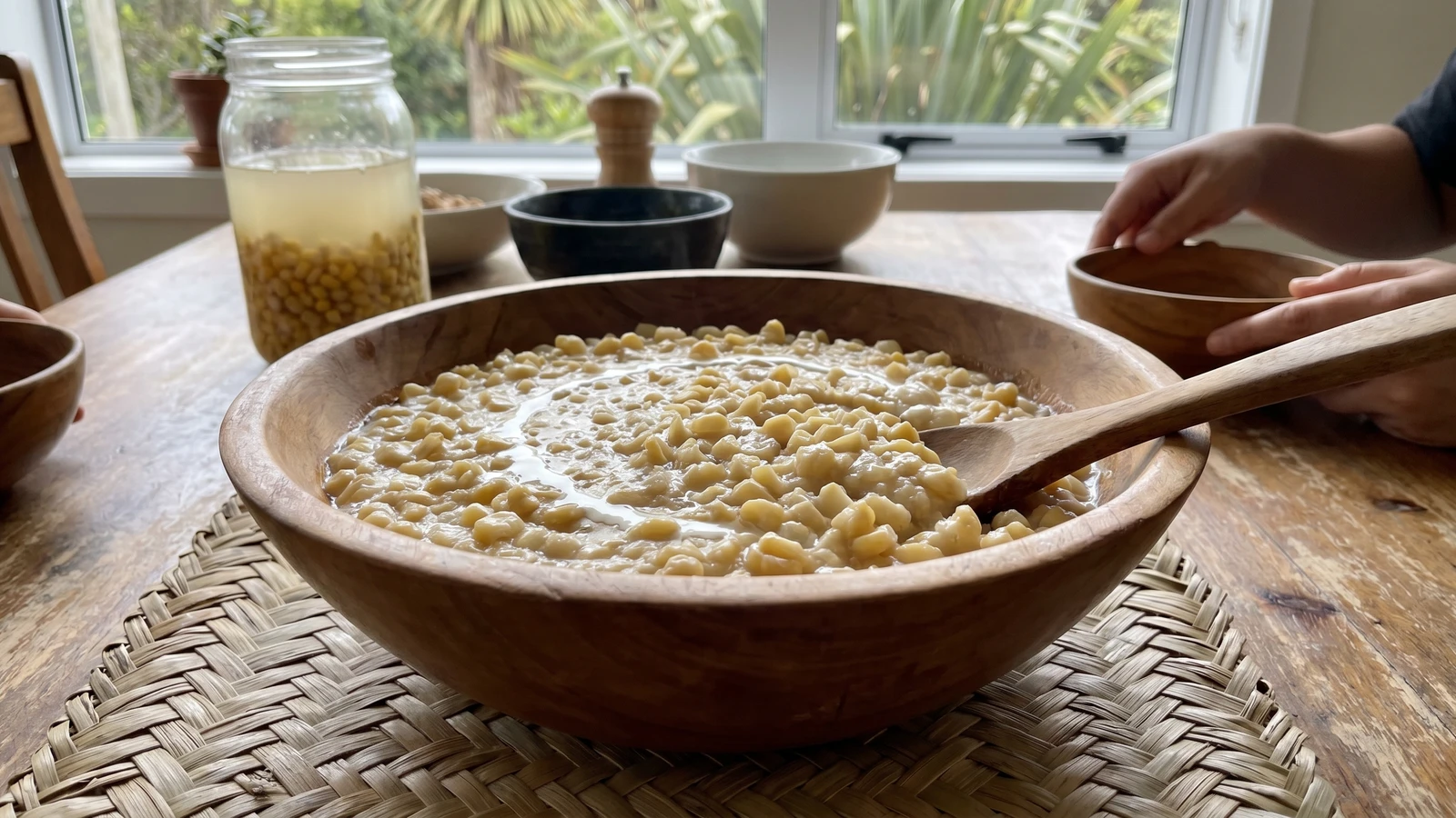 Kānga Pirau (Māori Fermented Corn Porridge from Aotearoa)