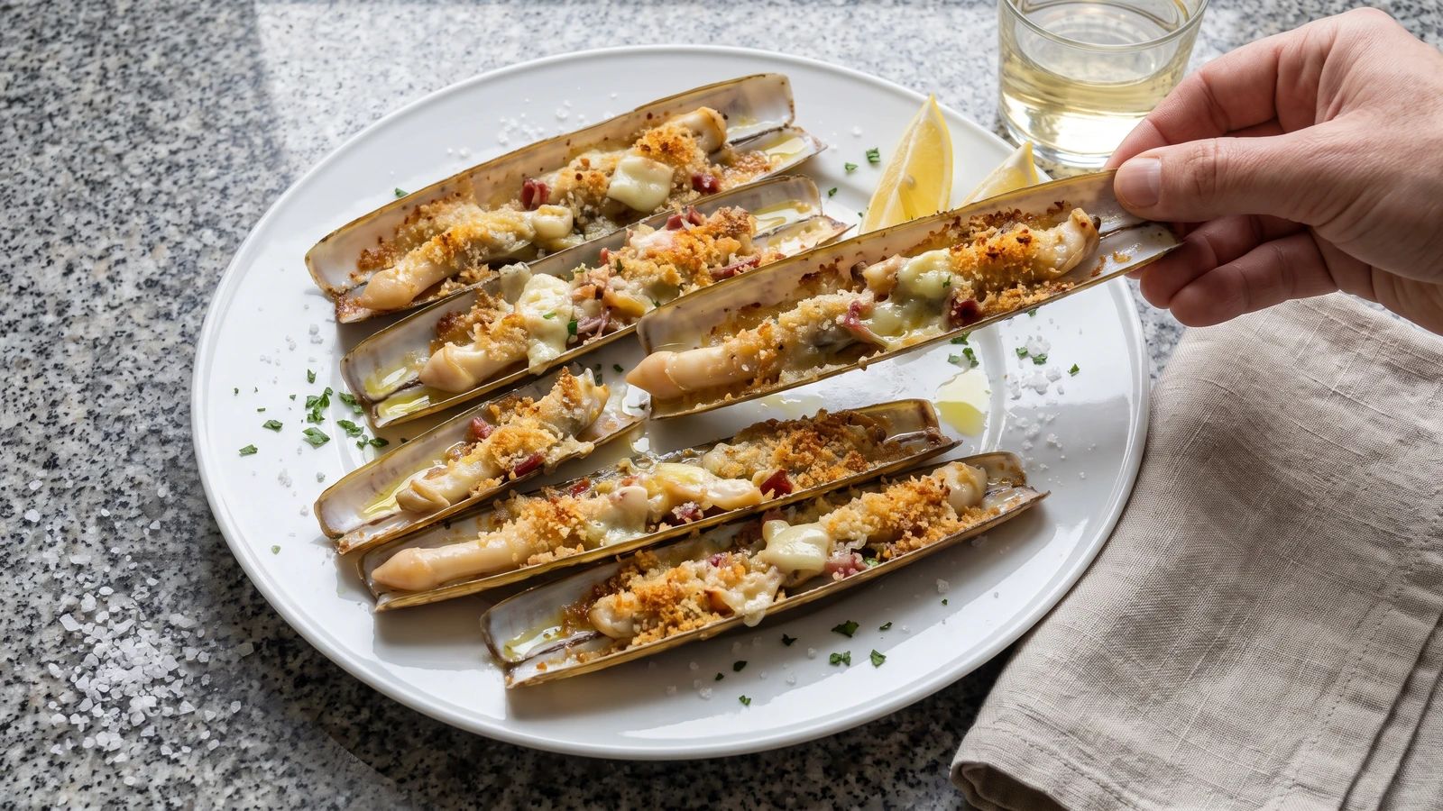 Navajas Gratinadas Gallegas