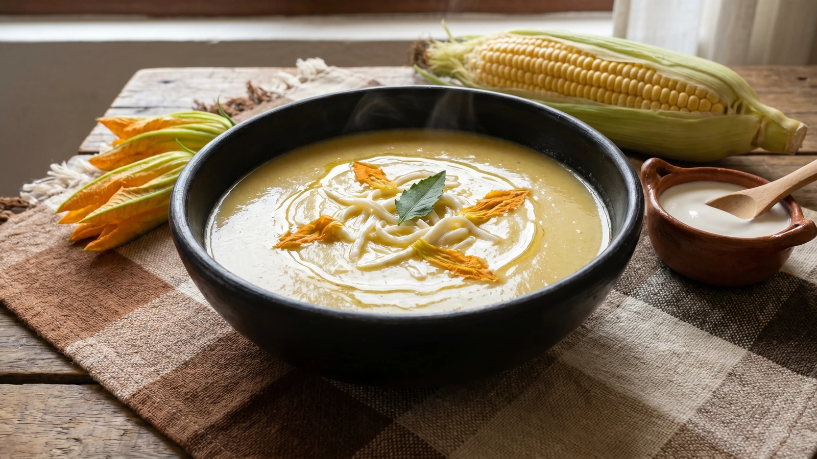 Crema de Flor de Calabaza Oaxaqueña