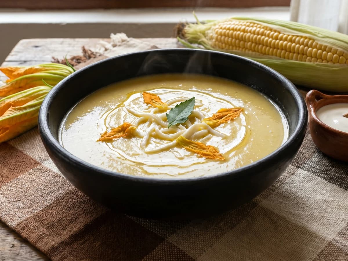 Crema de Flor de Calabaza Oaxaqueña - Chef Lupita