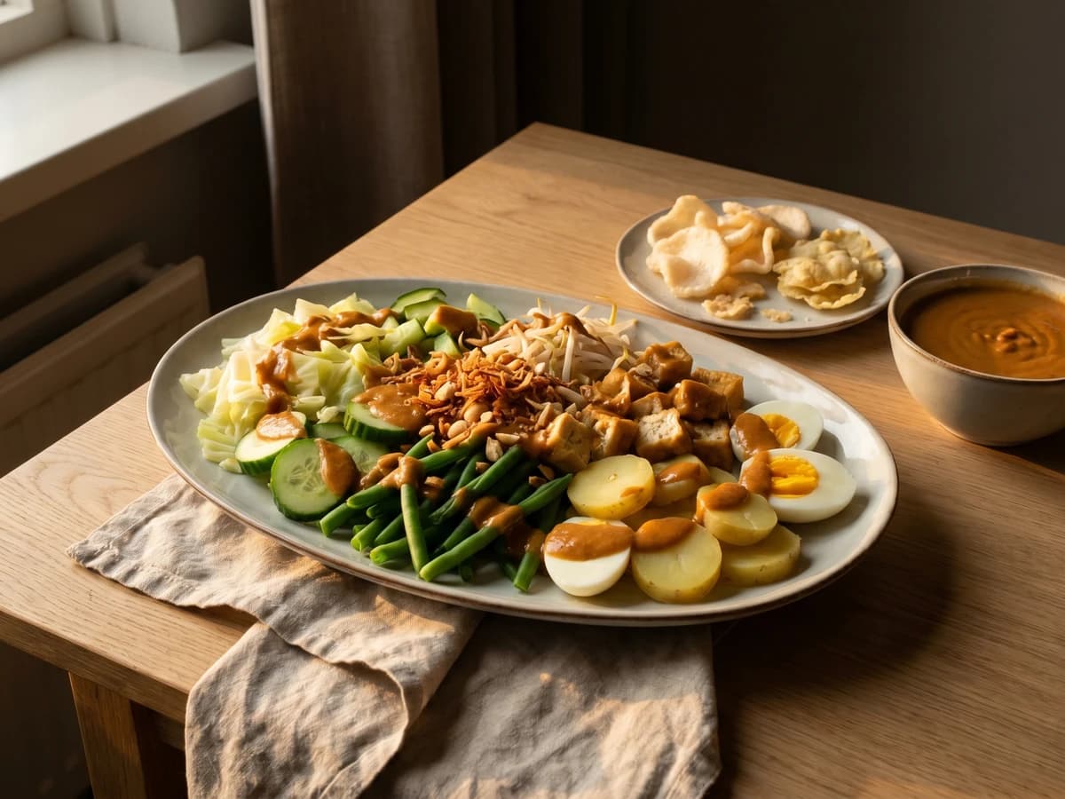 Gado-gado with Warm Pindasaus - Chef Joost