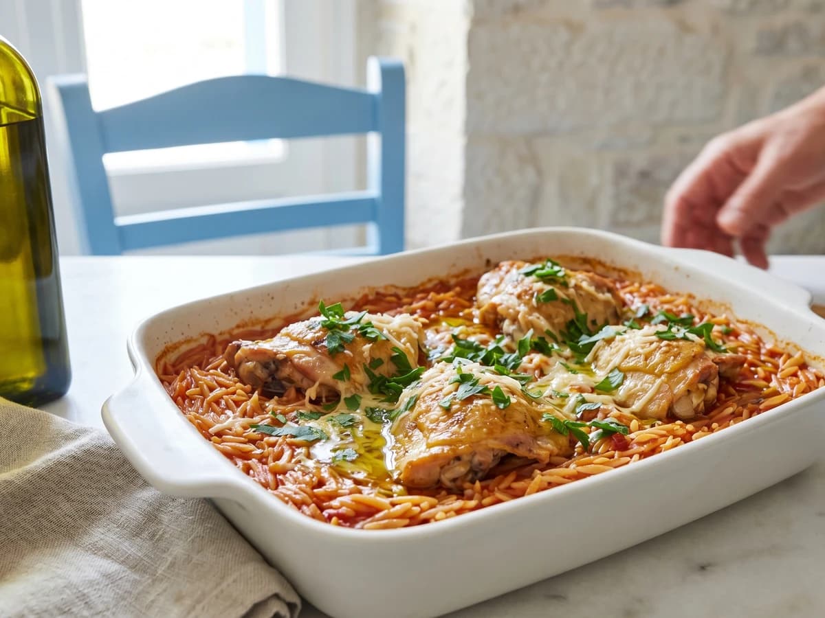 Thessaloniki Kotopoulo Giouvetsi (Κοτόπουλο Γιουβέτσι) - Chef Dimitra