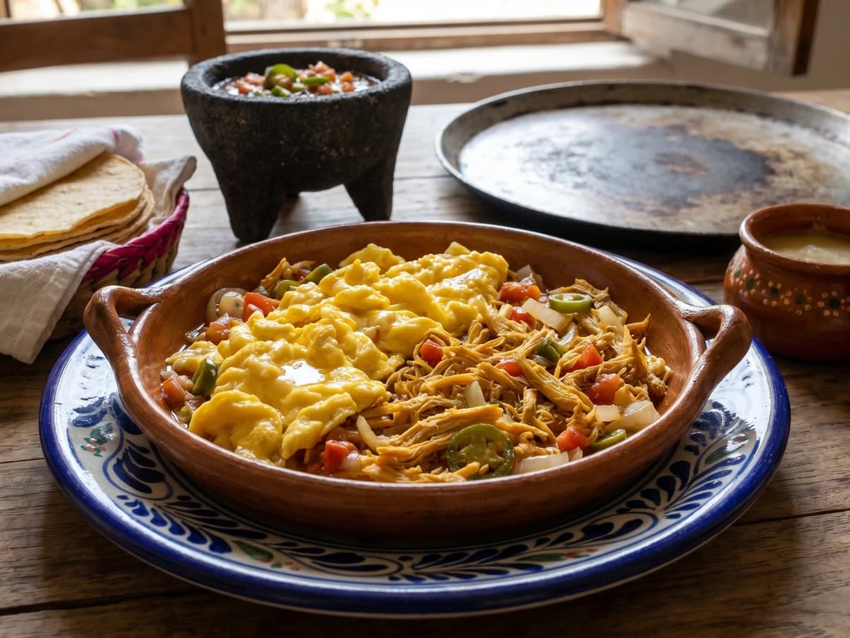 Machaca de Pollo Aguascalentense con Huevo - Chef Lupita