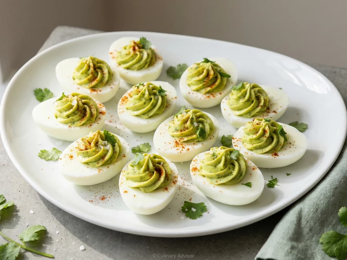 Avocado Deviled Eggs - Chef Dean