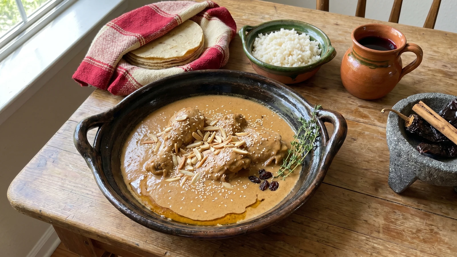Almendrado Oaxaqueño con Pollo