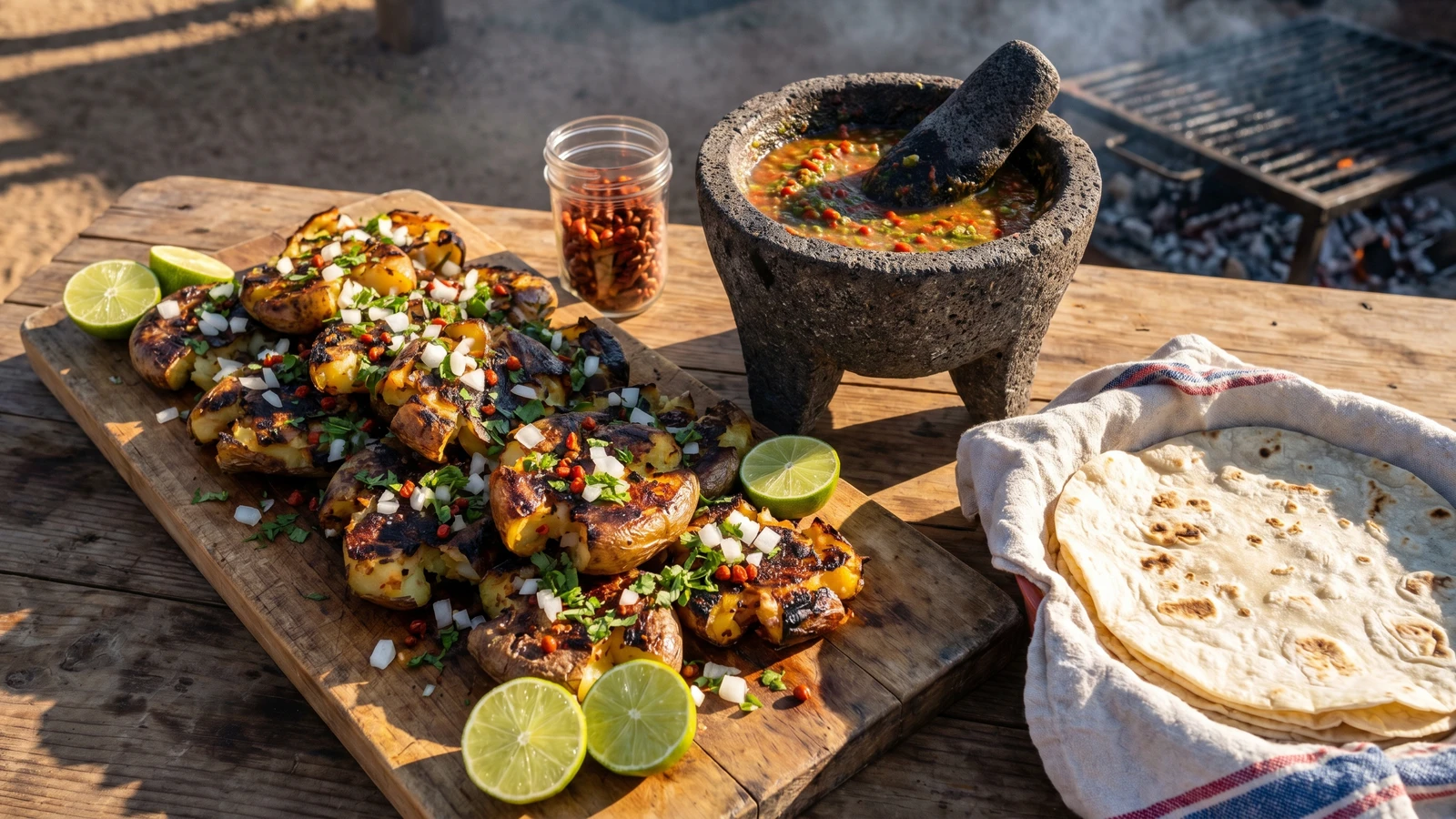 Papas Asadas con Chiltepín Sonorenses