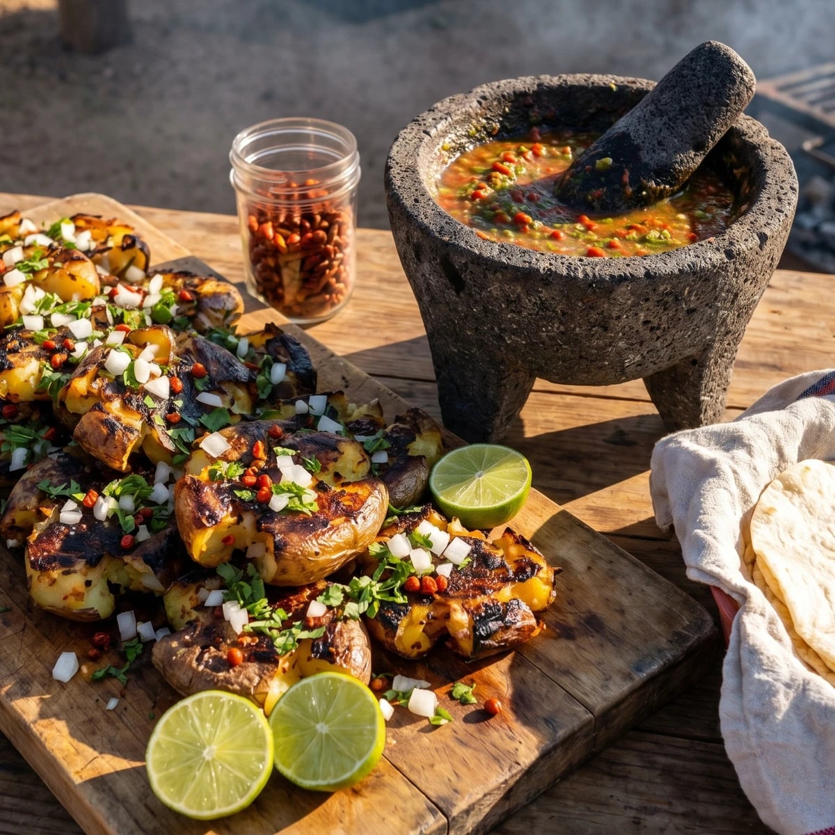 Papas Asadas con Chiltepín Sonorenses