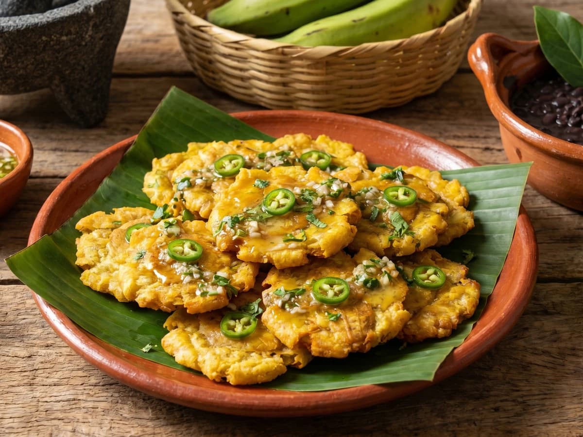 Tostones de Plátano Macho Verde Veracruzanos - Chef Lupita