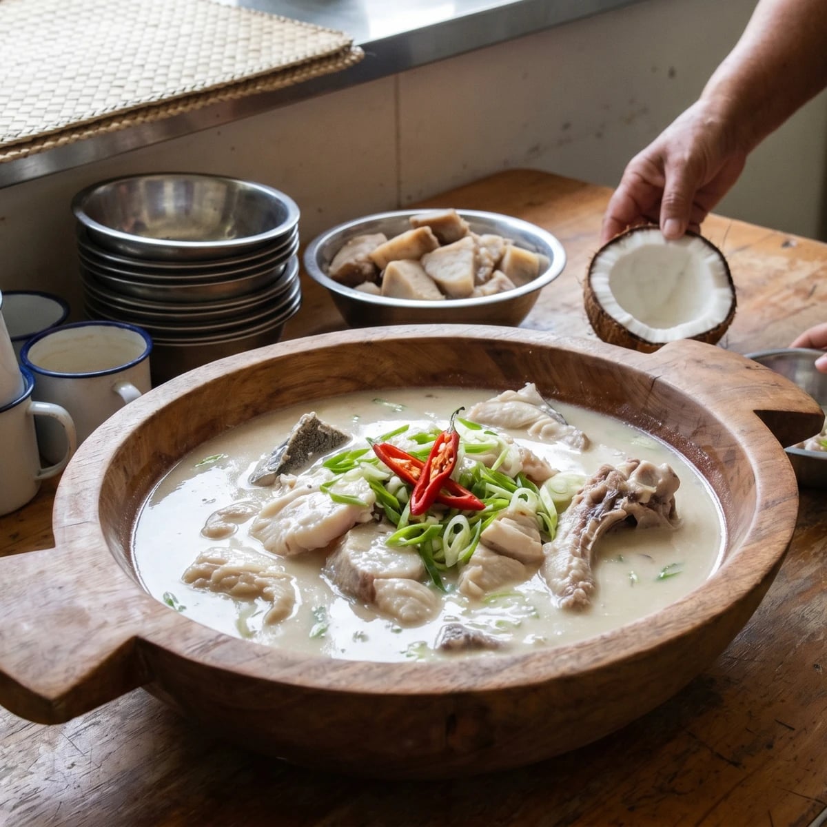 Sua Iʻa (Sāmoan Fish Soup with Coconut Cream)