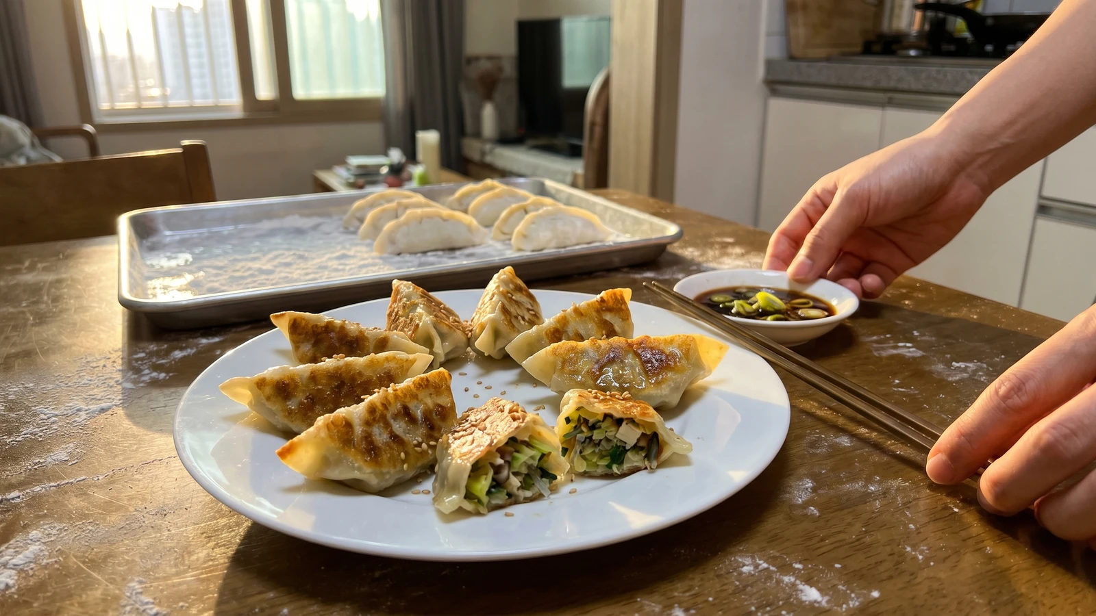 Yachae-mandu (Vegetable Dumplings)