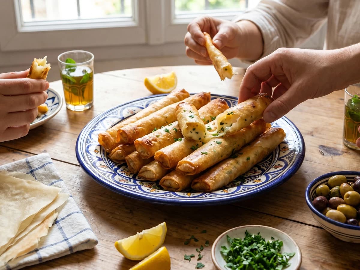 Cigares au Fromage - Chef Zohra