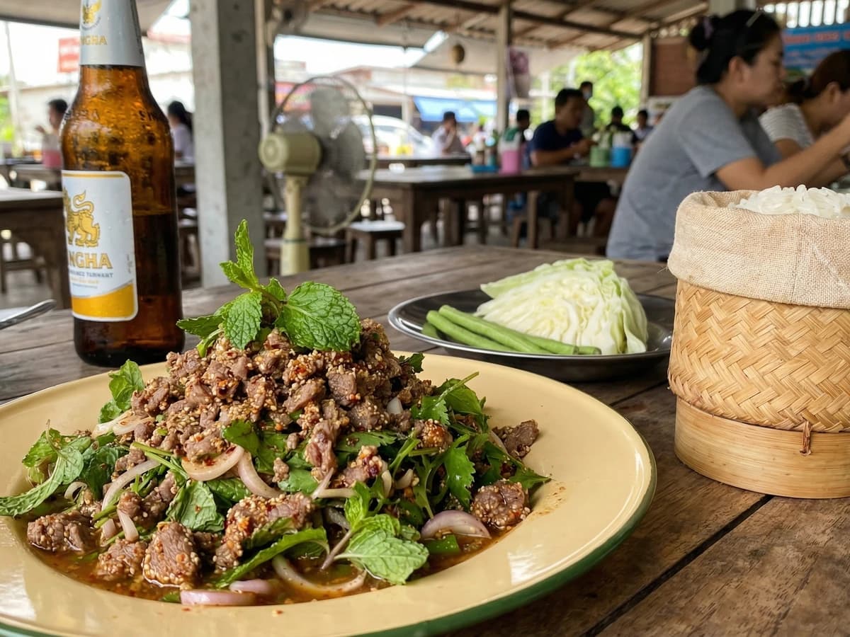 Isan Beef Larb (Larb Nua) - Chef Fai