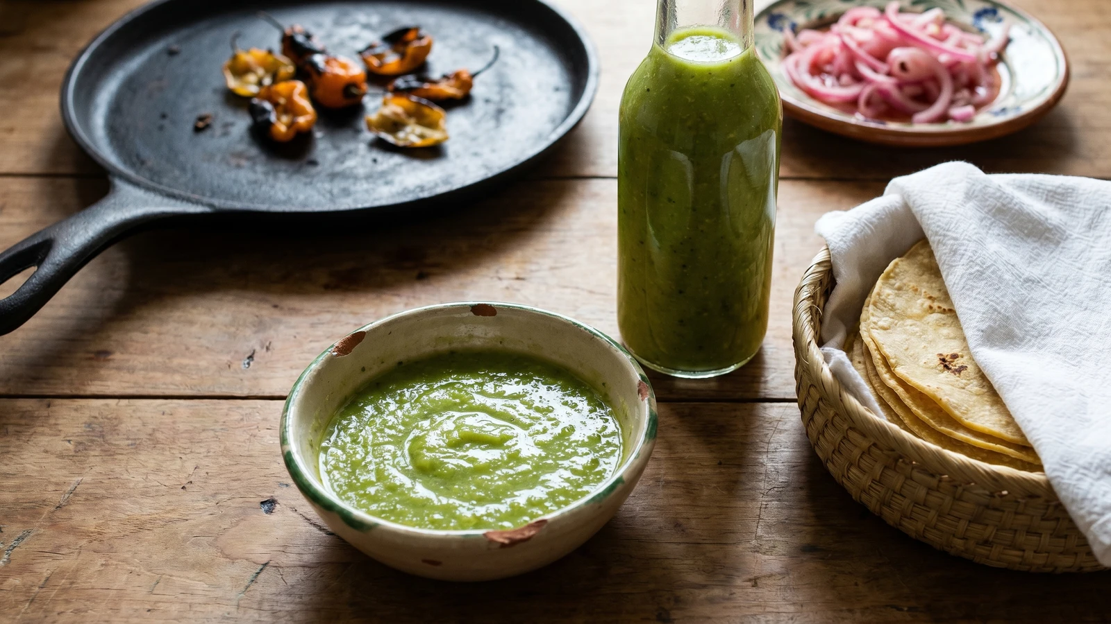 Salsa Verde Yucateca (Yucatecan Green Habanero Salsa)