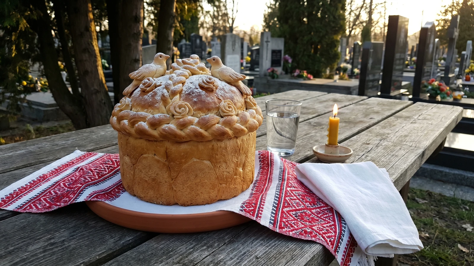 Pomana (помана, memorial standing bread)
