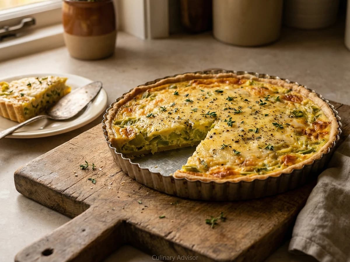 Leek and Gruyère Quiche - Chef Ally