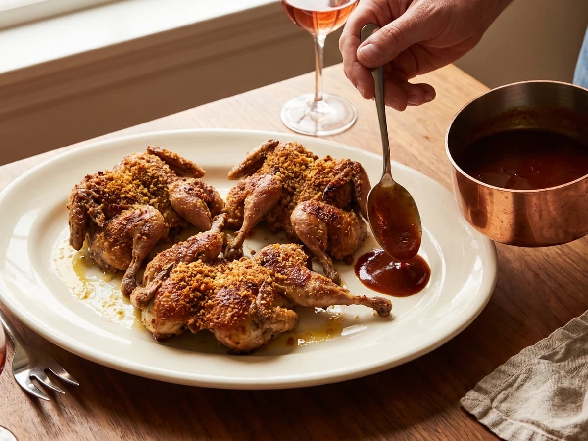 Pigeonneaux en Crapaudine - Chef Juliette