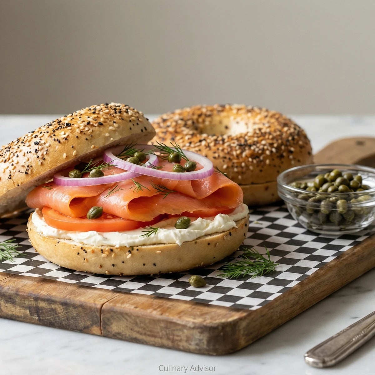 Bagel with Lox and Cream Cheese