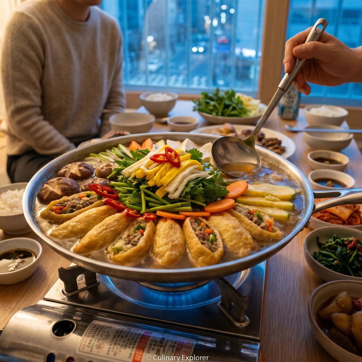 Dubu-jeongol (Stuffed Tofu Hot Pot)