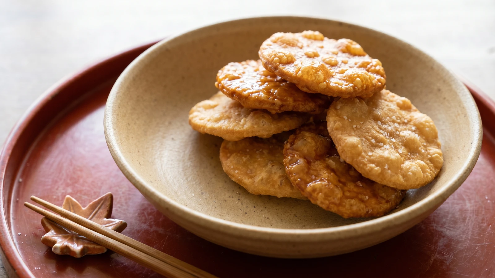 Fried Rice Crackers (揚げせんべい, Age Senbei)