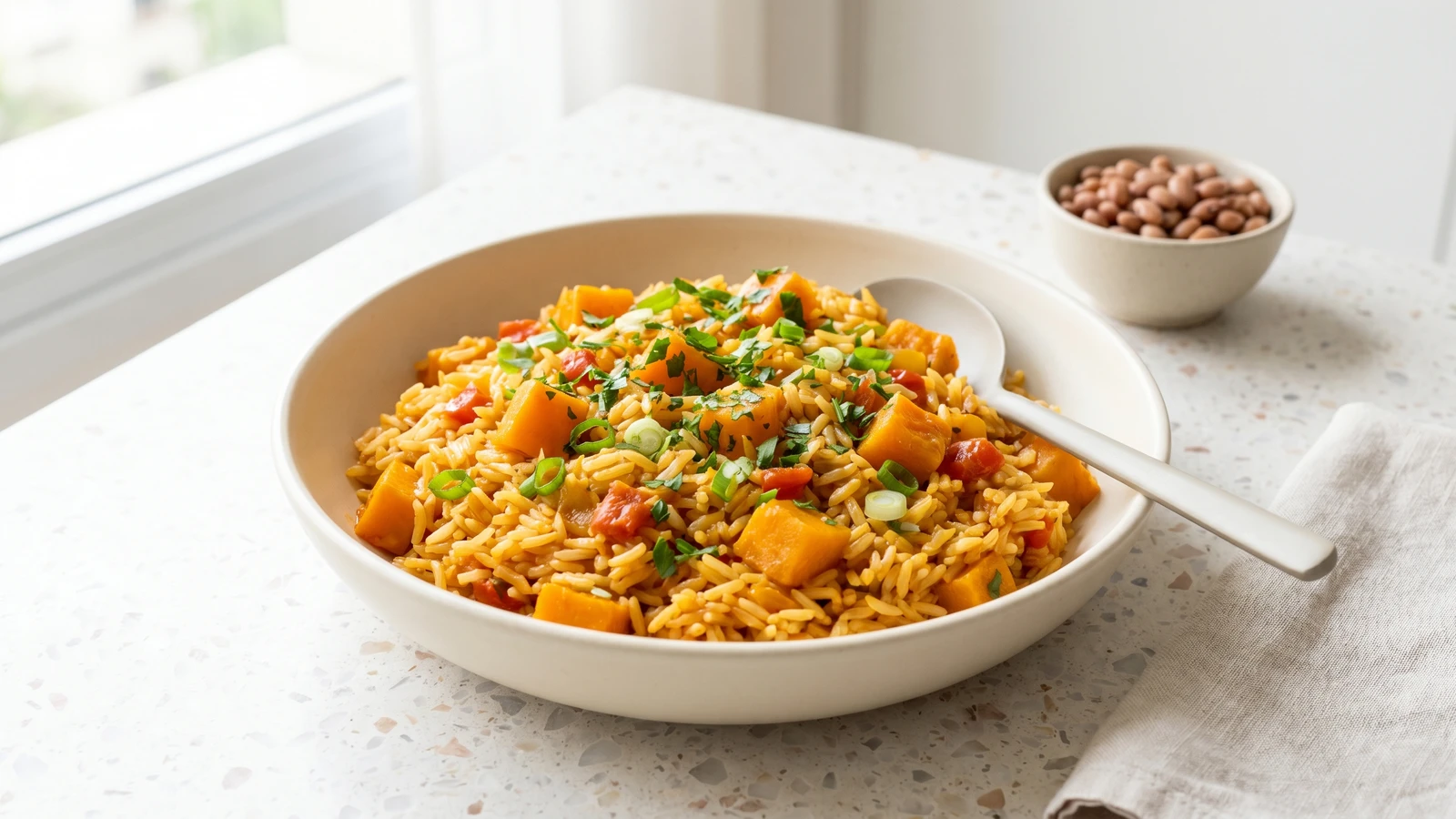 Carreteiro Vegetariano com Abóbora