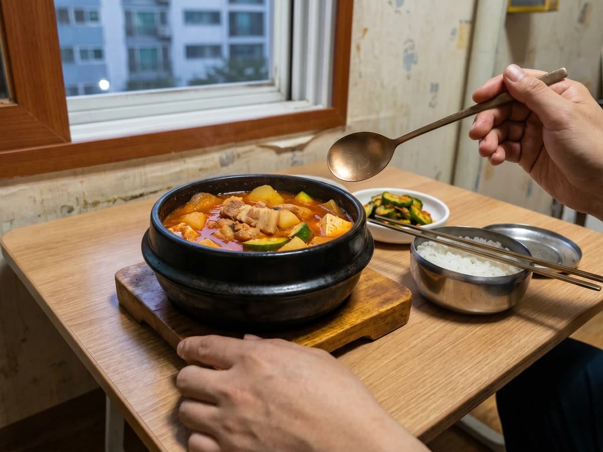 Gochujang-jjigae (Red Chili Paste Stew) - Chef Jeong-sun