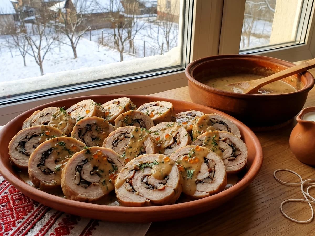 Zavyvantsi (завиванці, Transcarpathian Stuffed Veal Rolls) - Chef Lesia