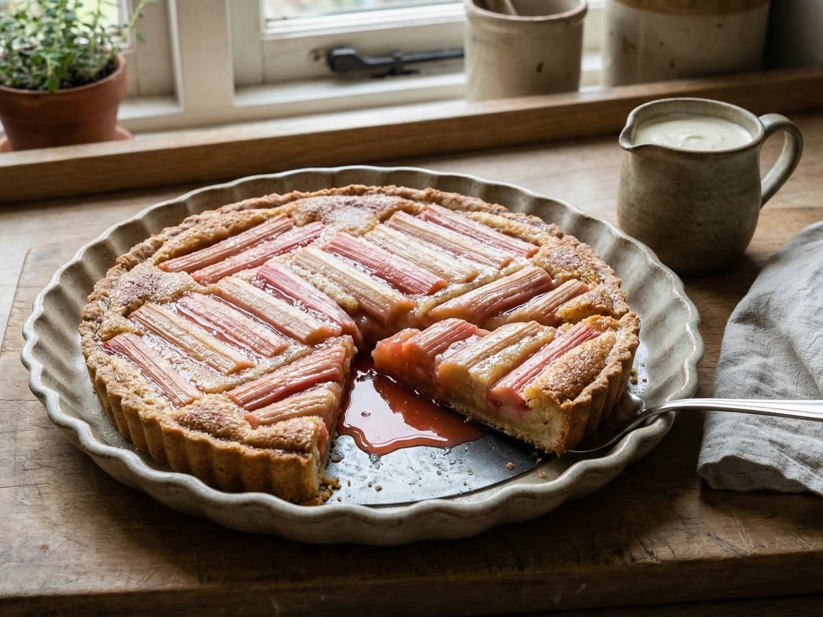 Forced Rhubarb Tart - Chef Thomas