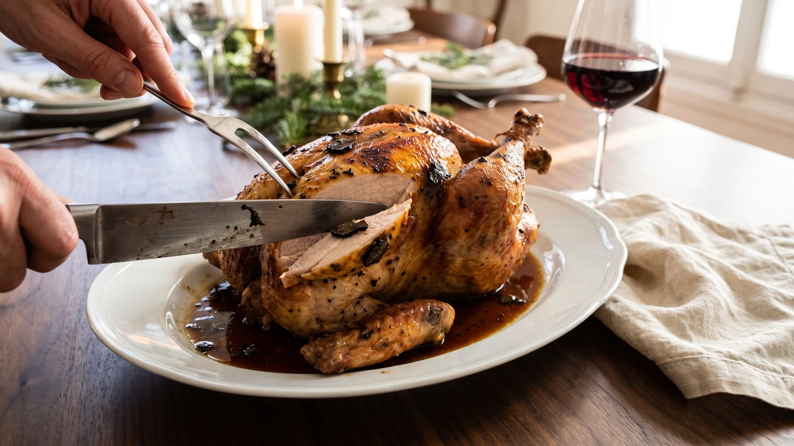 Truffled Young Turkey