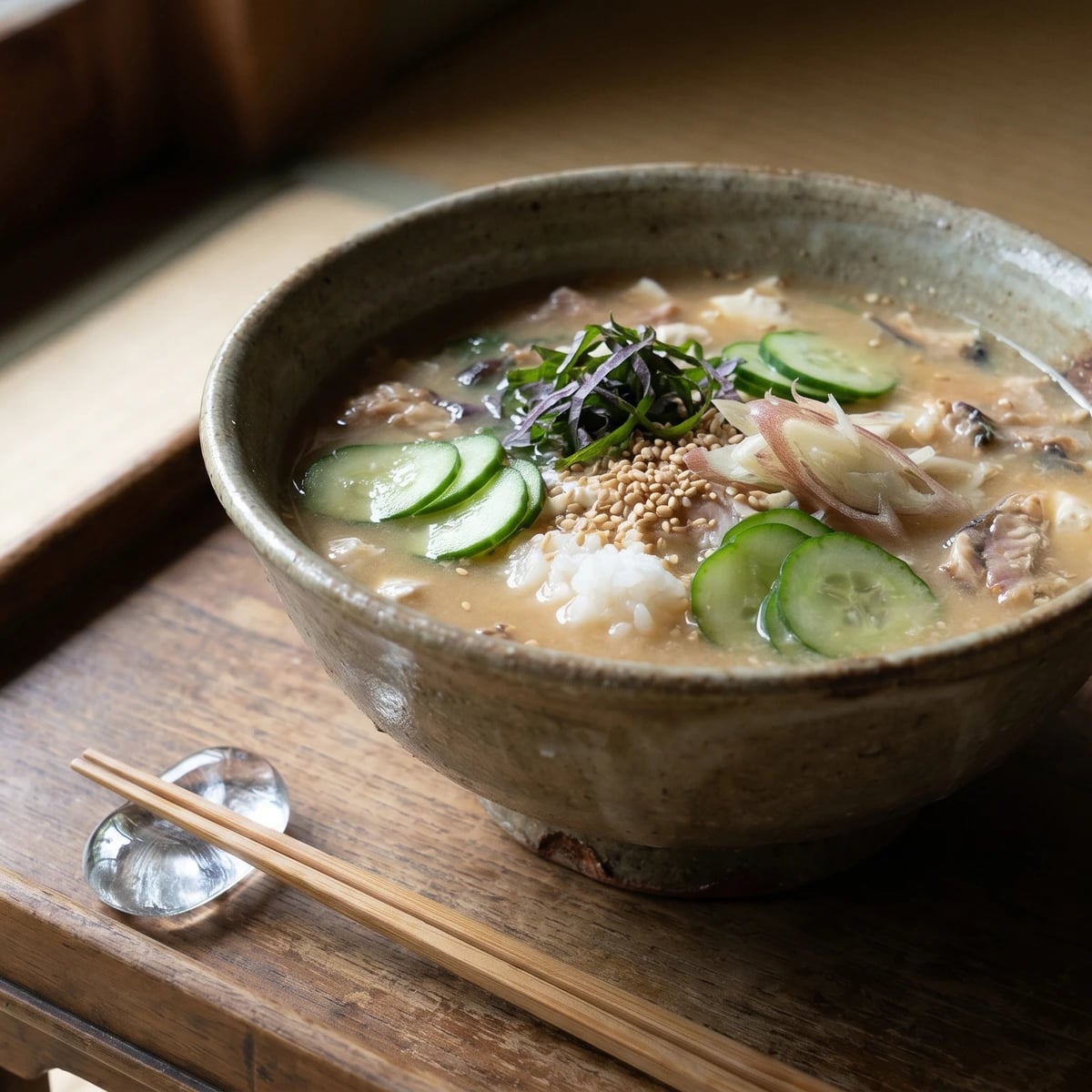 Miyazaki Chilled Miso Over Rice (冷や汁, Hiyajiru)