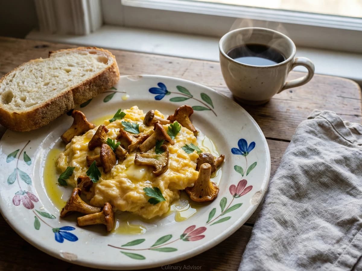 Ovos Mexidos com Cogumelos Silvestres - Chef Margarida