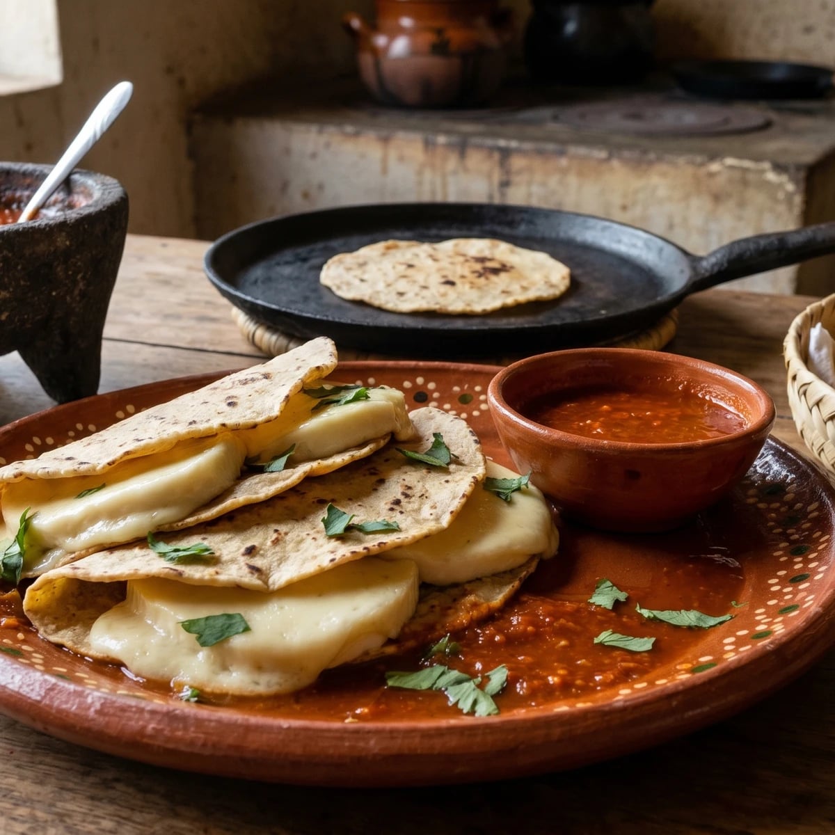 Tacos de Queso de Bola de Ocosingo