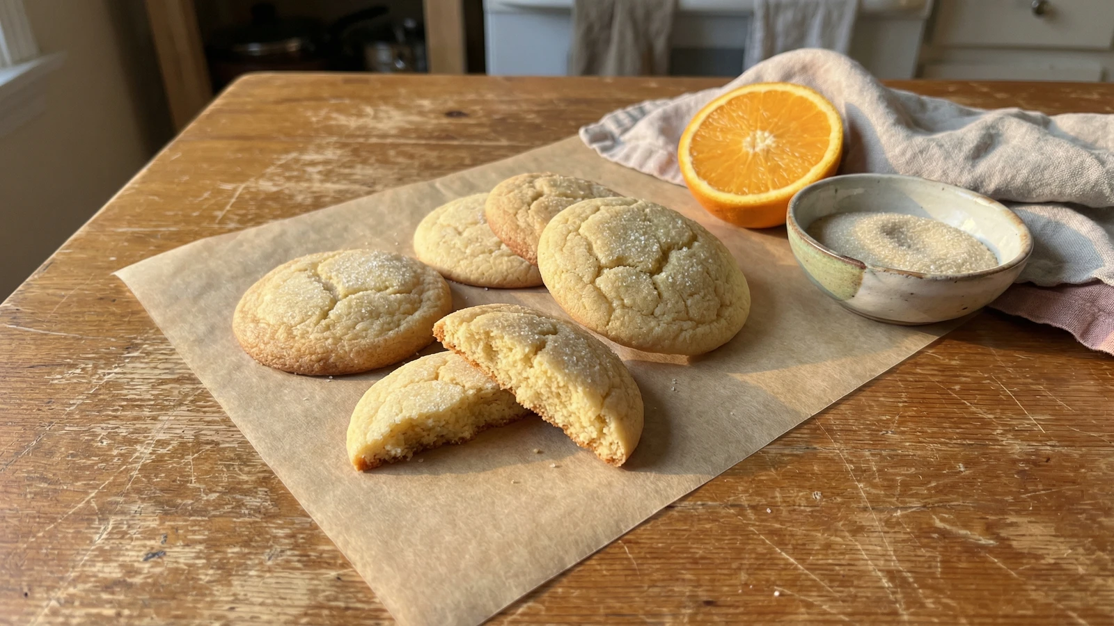 Olive Oil Sugar Cookies with Citrus