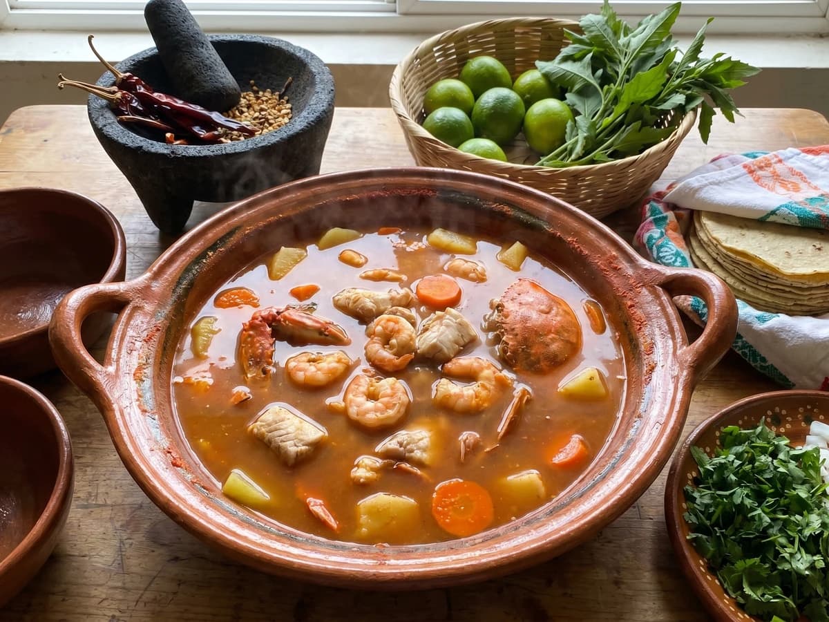 Caldo de Mariscos Jarocho - Chef Lupita