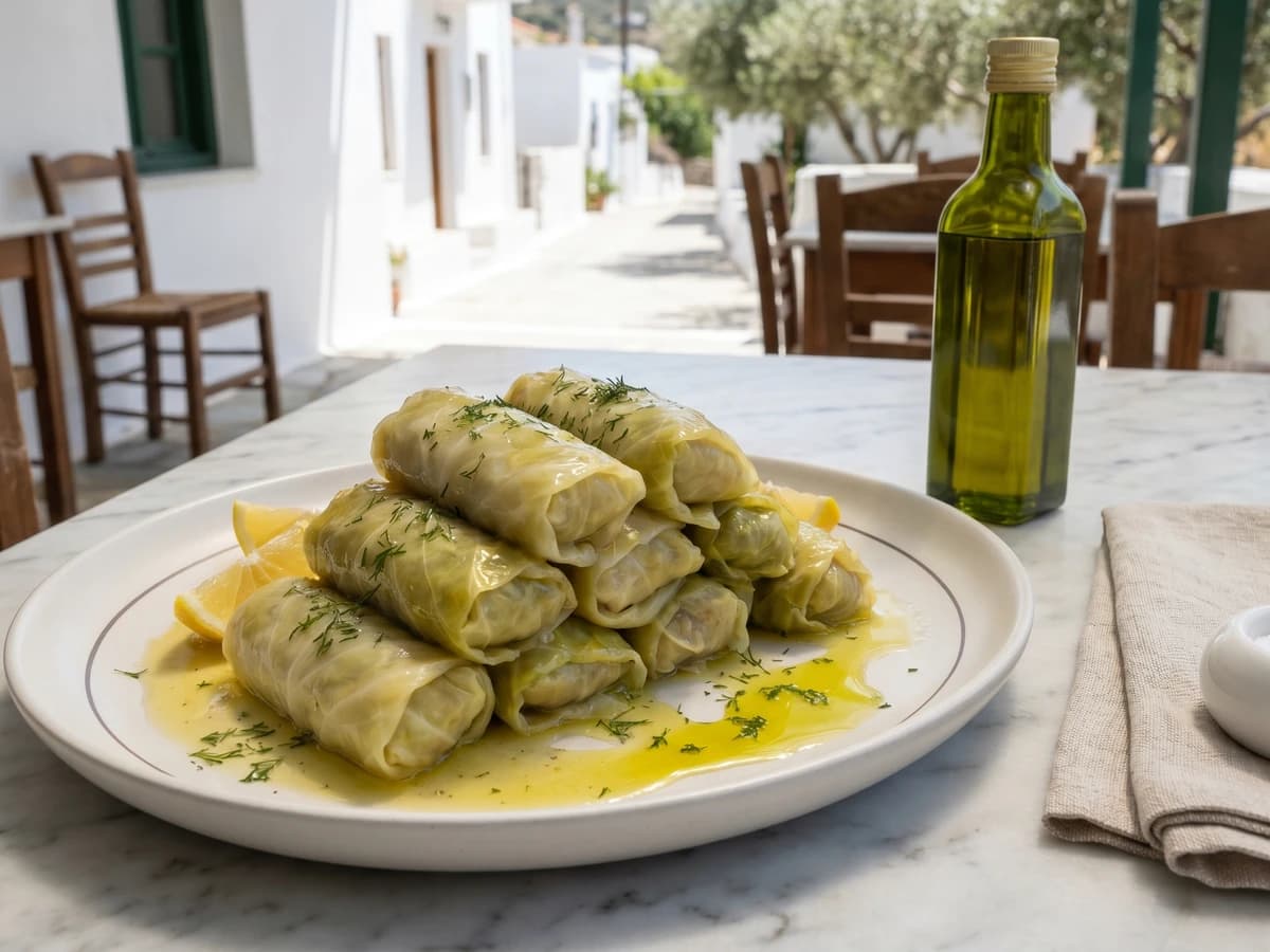 Lahanodolmades Yialantzi of Macedonia and Thrace (Λαχανοντολμάδες Γιαλαντζί) - Chef Dimitra