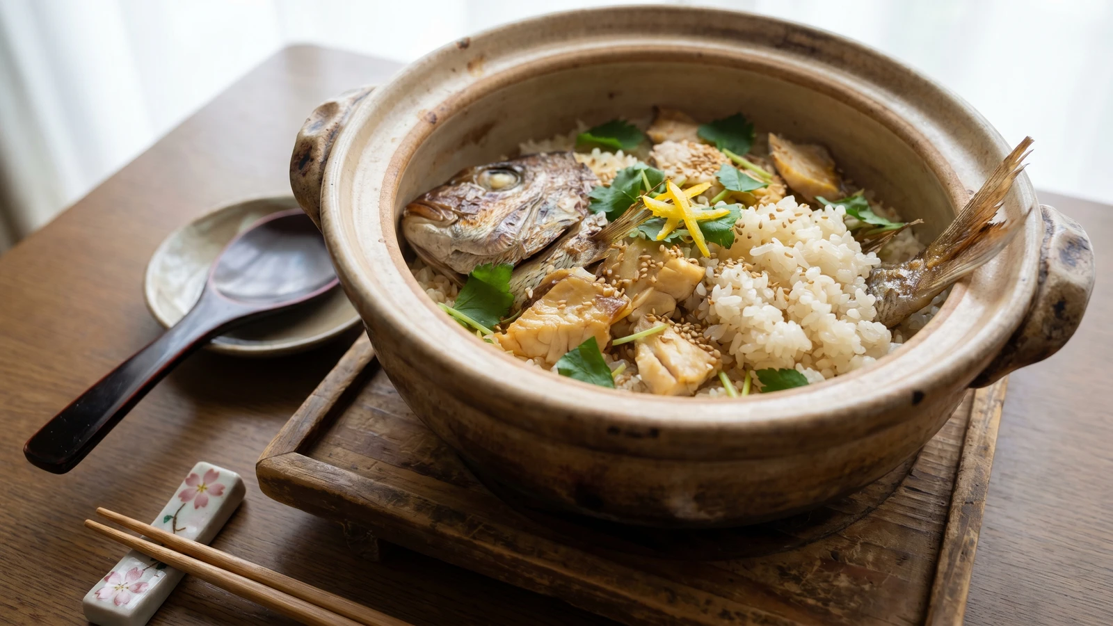 Imabari Tai-meshi (今治鯛めし, Ehime sea bream rice)