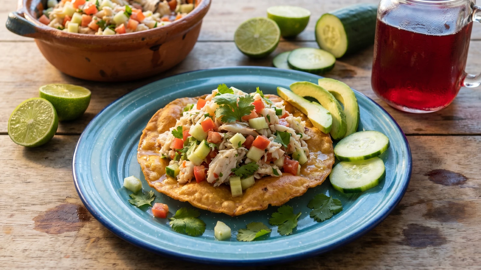Tostadas de Jaiba de Tlacotalpan