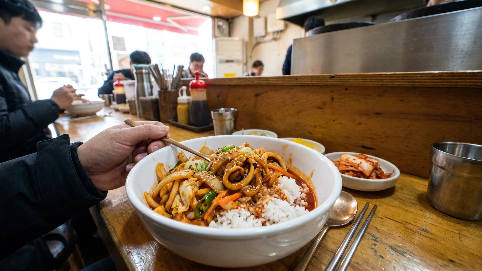Ojingeo-deopbap (Spicy Squid Rice Bowl)