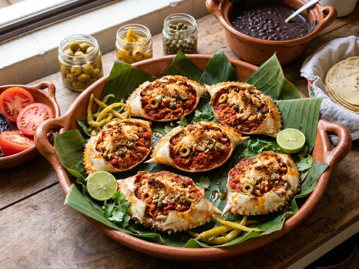 Jaibas Rellenas Jarochas - Chef Lupita